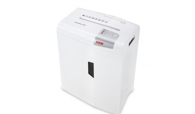 HSM shredstar X10 dokumendipurustaja, 4,5 x 30 mm + eraldi CD-lõikemehhanism