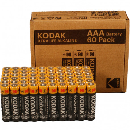 Kodak XTRALIFE alkaline AAA battery (60 pack)