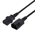 Gembird PC-189-VDE power cable Black 1.8 m C14 coupler