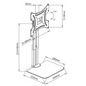 MACLEAN WALL MOUNT FOR TV WITH SHELF MC-451