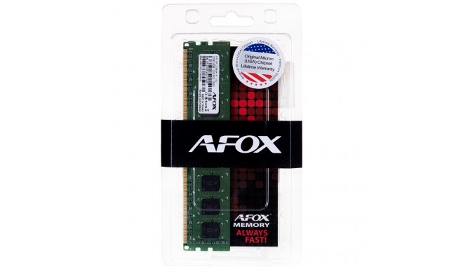 AFOX DDR3 8G 1333 UDIMM memory module 8 GB 1333 MHz