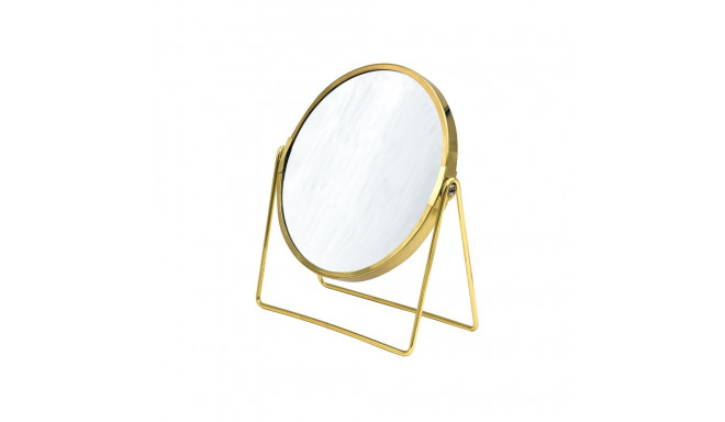MAKE-UP MIRROR SUMMER S GOLD STEEL/GLASS