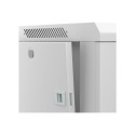 NETRACK 019-090-66-021 Netrack wall/hanging cabinet 19,9U/600 mm,glass door,grey,remov. side pan.