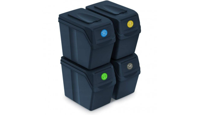 Zestaw koszy sorteerimiseks Sortibox 4x20L antratsiit ISWB20S4