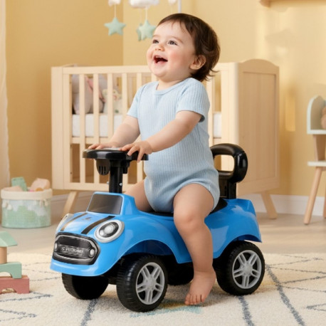 Jeździk dla dziecka, pchacz, chodzik GO GO Fassion niebieski