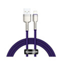 USB cable for Lightning Baseus Cafule, 2.4A, 1m (purple)