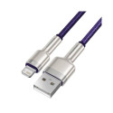 USB cable for Lightning Baseus Cafule, 2.4A, 1m (purple)