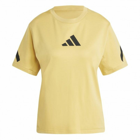Lühikeste varrukatega T-särk, naiste Adidas Z.N.E. Kollane