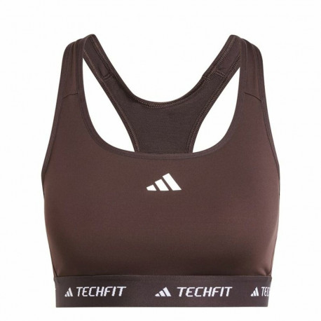 Sports Bra Adidas Techfit Medium Brown