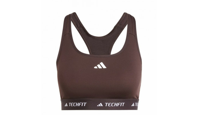 Sports Bra Adidas Techfit Medium Brown
