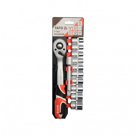Socket Set 1/2" 12Pcs YT-38821 YATO
