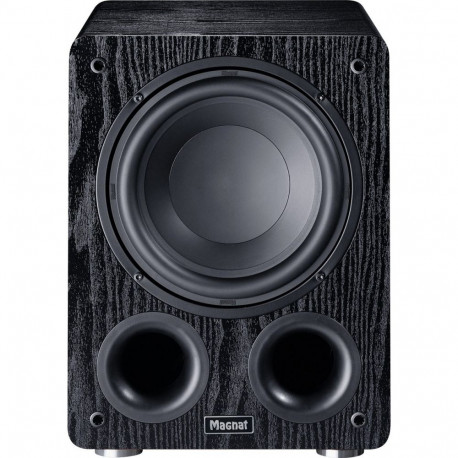 The Magnat Alpha RS 8 (Black) is a compact, high-performance active subwoofer desig