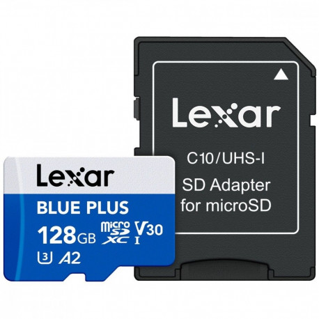 Memory card microSD 128GB C10 A2 U3 V30 170MB/s Blue Plus