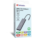 Verbatim USB-C 13in1 - 2xHDMI/DP/Eternet/6xUSB-A/Jack 3.5mm/2xUSB-C aluminum