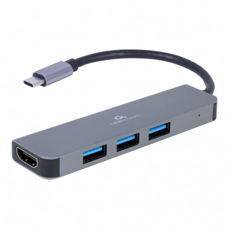 Cablexpert USB Type-C 2-ühes mitme pordiga adapter (jaotur + HDMI) A-CM-COMBO2-01 USB Type-C