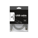 Cablexpert CCP-USB2-AMBM-6G USB 2.0 A-pistik B-pistik 6ft kaabel, hall