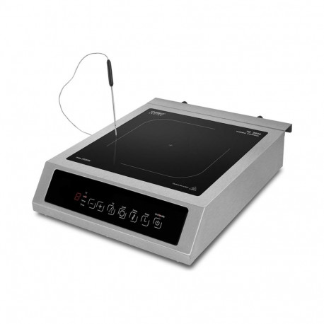 Caso induktsioonpliidiplaat TC 3500 thermo control puutejuhtimine 1 keeduala, must/roostevaba