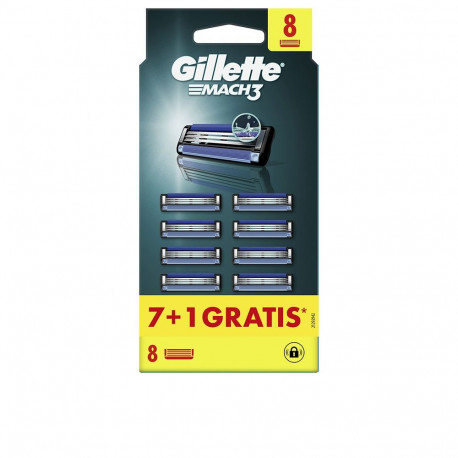 GILLETTE MACH 3 cargador 8 recambios