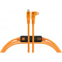 Tether Tools kaabel USB-C - USB-C TetherPro Optima 10G Right Angle 3m, oranž