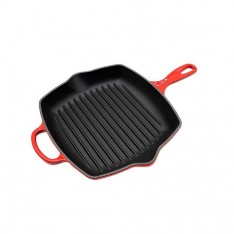 Cookware - Le Creuset Signature Square Grill Pan 26cm Dishwasher Safe Cherry Red