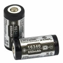 Battery - XTAR 16340 650mAh 3.7V Rechargeable Lithium-ion