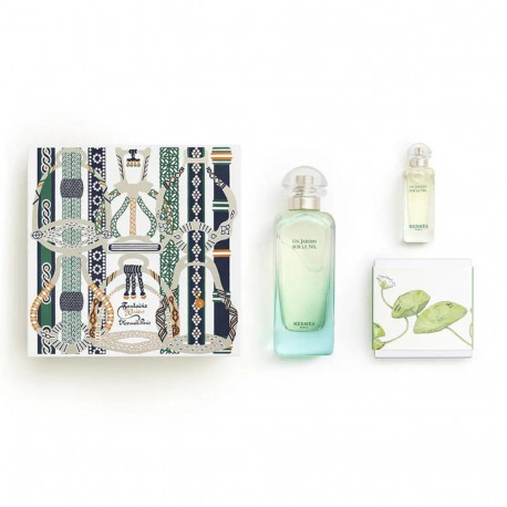 HERMES UN JARDIN SUR LE NIL EAU DE TOILETTE 100ML VAPORIZADOR + MINIATURA 7 5ML + JABON 50GR
