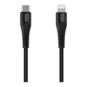 CANYON cable MFI-4 Type-C to Lightning 1.2m Black