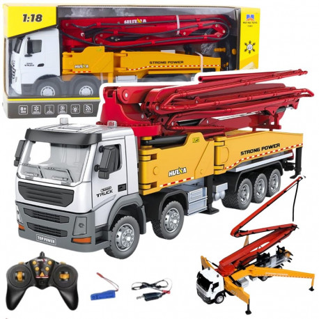 ehitusveok betoonisegisti pumbaga Huina metallist 1:18