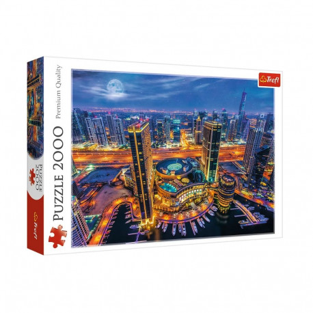 Puzzle - 2000 - Światła Dubaju - Trefl 27094