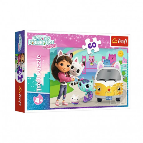 Puzzle - 60 - Gabi i kocie przygody - Koci Domek Gabi Film - Trefl 17415