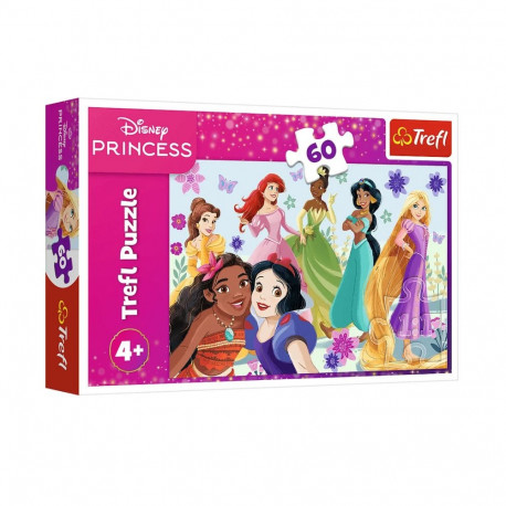 Puzzle - 60 - Księżniczki w akcji - Disney Princess - Trefl 17409