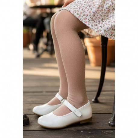 SOKISAHTEL STEFFI heleroosad sädelevad sukkpüksid tüdrukutele 431, 432, 427