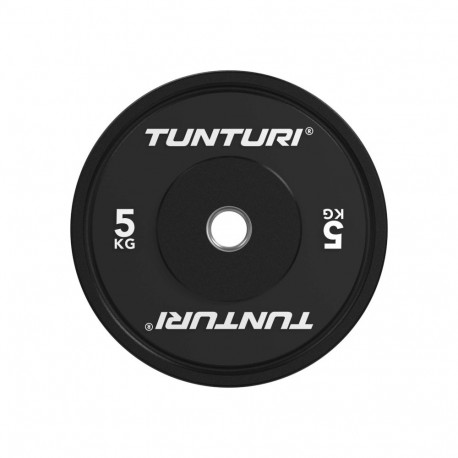 Raskusketas TUNTURI Platinum Bumper Plate, must, 50mm, 5 kg