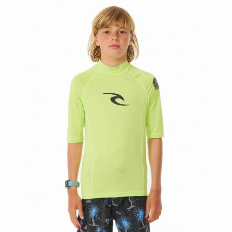 Laste Lühikeste varrukatega T-särk Rip Curl Wave Upf Laimiroheline