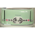 Ariete Vintage 4-slot toaster 156 (light green, 1,600 watts, for 4 slices of toast)