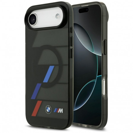 BMW M IML Metal Buttons Tricolor Lines MagSafe Case for iPhone Air - Black