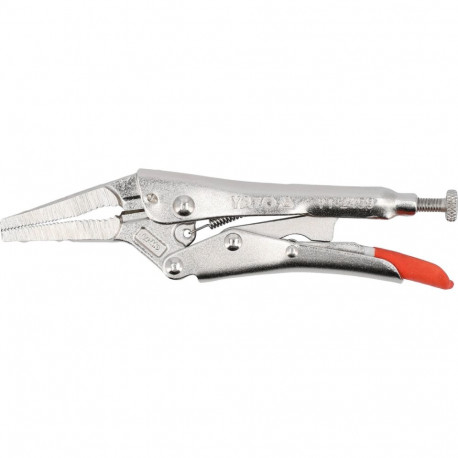 Yato YT-2459 Locking Pliers, 150mm, 6", GRD, long jaws, chromed, CrMo, satin, carbon steel