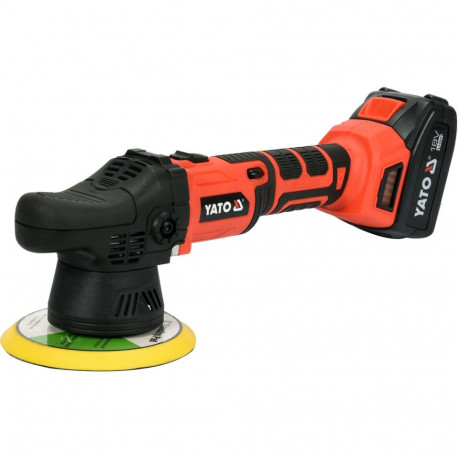 Yato YT-82920 akuto poleerija, 18V, 1x3.0Ah, 1500-5000 p/min, 150mm, M8, harjadeta, Li-Ion, IP20, 1.