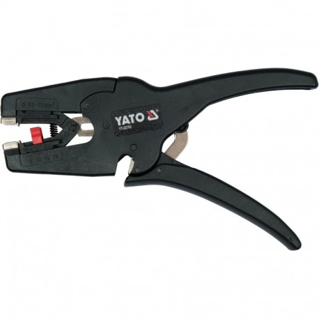 Yato Automatic Wire Stripper YT-22753, 195mm, 0.03-10mm2, 32~8AWG, steel 65Mn, nylon, cuts wire, ins