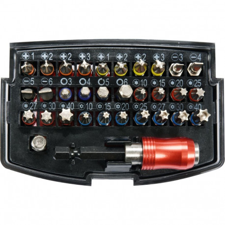 Yato YT-04622 kruvikeeraja otsikute komplekt, 32tk, 1/4" (6,3mm), S2, CrV, GRD, kuuskant hoidik
