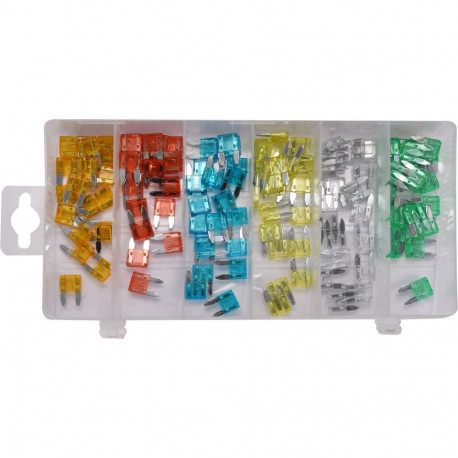 Yato Mini Fuse Assortment YT-83146, 120tk, 5A x20, 10A x20, 15A x20, 20A x20, 25A x20, 30A x20, komp