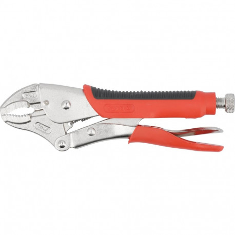 Yato GRD YT-2153 Lock Grip Pliers, 240mm, 40CrV, induction hardened, satin, TPR handles, for welding