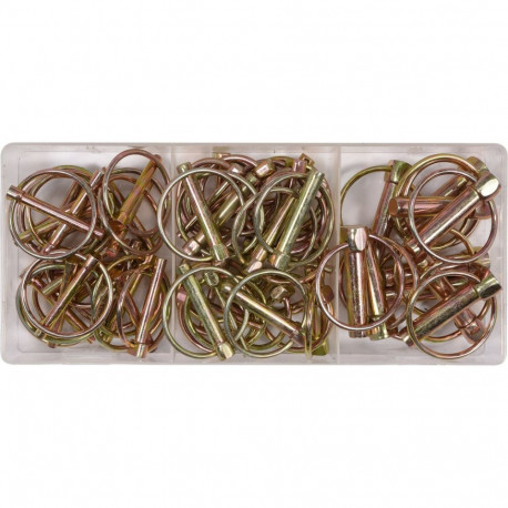 50 Pcs Lynch Pins Assortment YT-06787 YATO