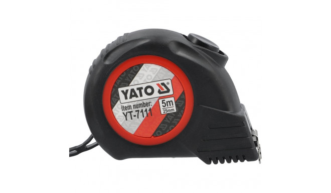 Kummist korpusega mõõdulint 5Mx25mm YT-7111 YATO