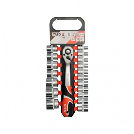 Socket Set 1/2" 19Pcs YT-38681 YATO