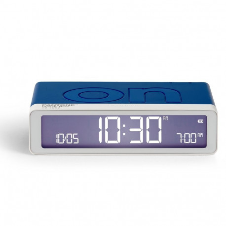 Lexon Flip Classic X Double-Sided Alarm Clock Pantone Blue