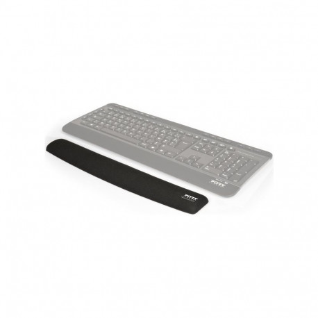 PORT CONNECT | Ergonomic wrist rest for keyboard | Backrest | 60 x 400 x 20 mm | Black