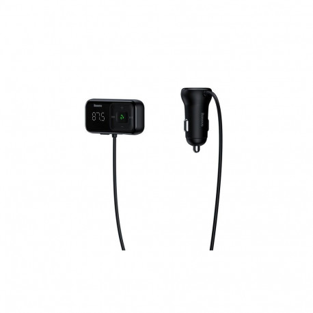 Baseus Wireless Bluetooth FM transmitter with charger S-16 (Overseas edition) - black