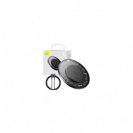Baseus Wireless Charger BS-W530 PD 15W with Type-C cable PD 24W, 1m, Black (CCJJ050001)