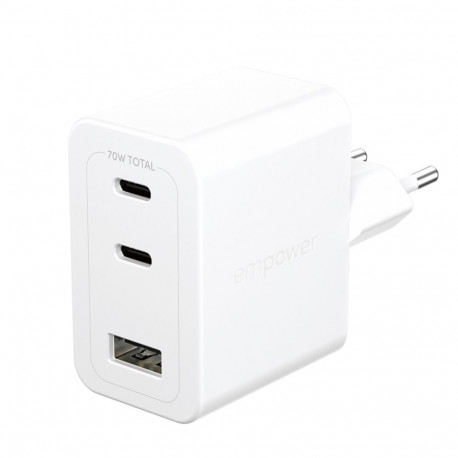 PanzerGlass empower 70W Charger 2x USB-C 1x USB-A White